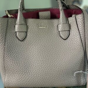 Kate Spade Textured Gray Leather Tote